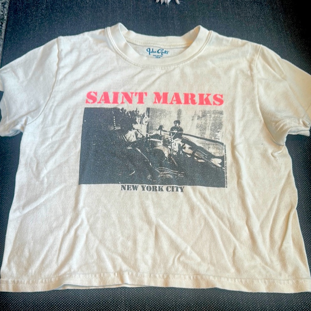 BRANDY MELVILLE - JOHN GALT / Saint Marks cropped T shirt / one size